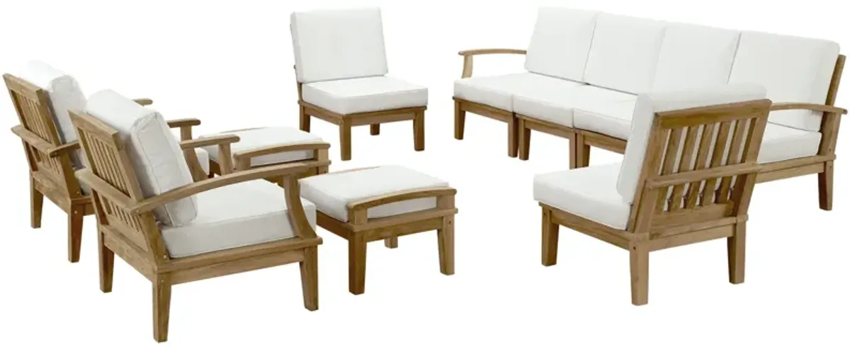 Marina 10 Piece Outdoor Patio Teak Set