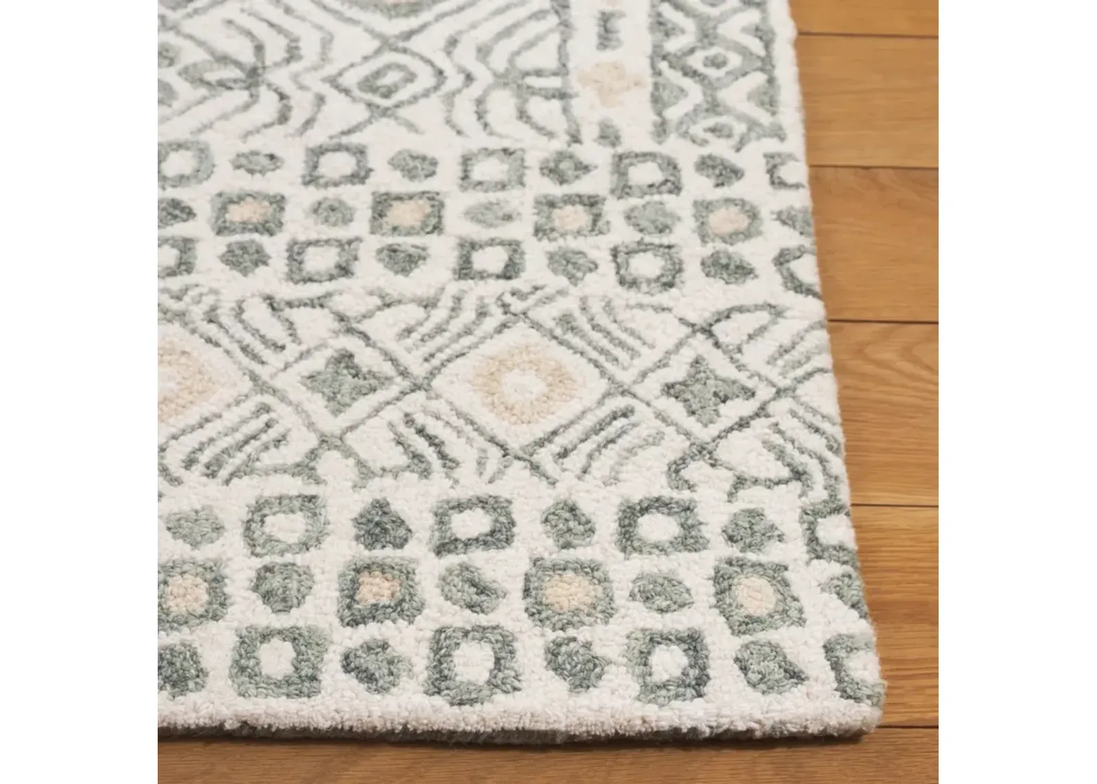 MICRO-LOOP 801 IVORY  5' x 5' Square Square Rug