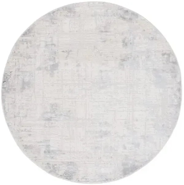 HANNA 111 Grey  6'-7' X 6'-7' Round Round Rug