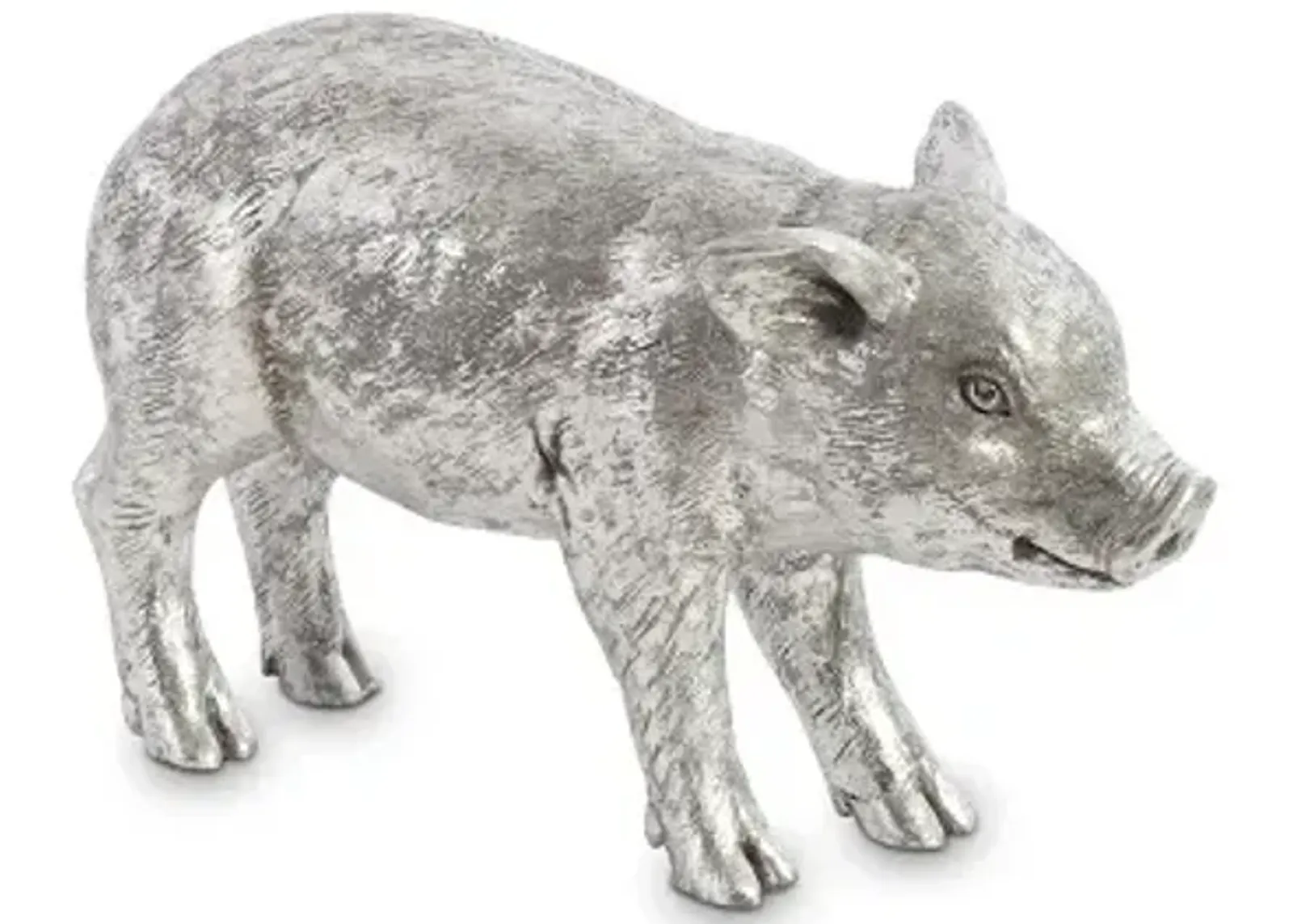 standing piglet, silver leaf