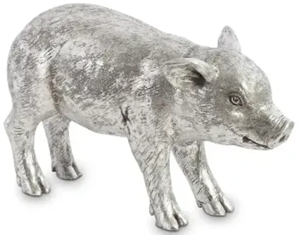 standing piglet, silver leaf