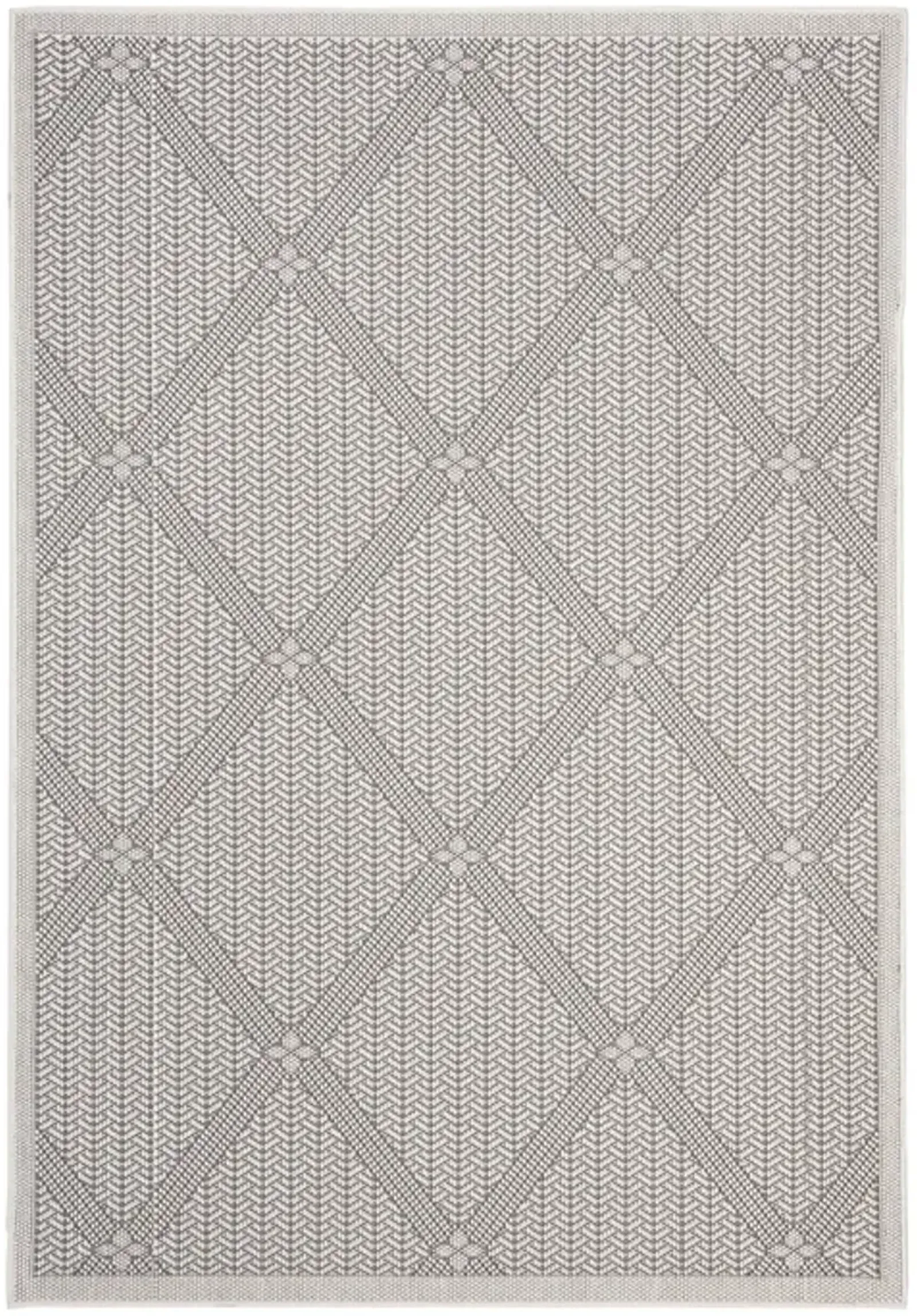 Safavieh BERMUDA 800 Collection BMU811B-7R Cream / Grey 6'-7" X 6'-7" Round