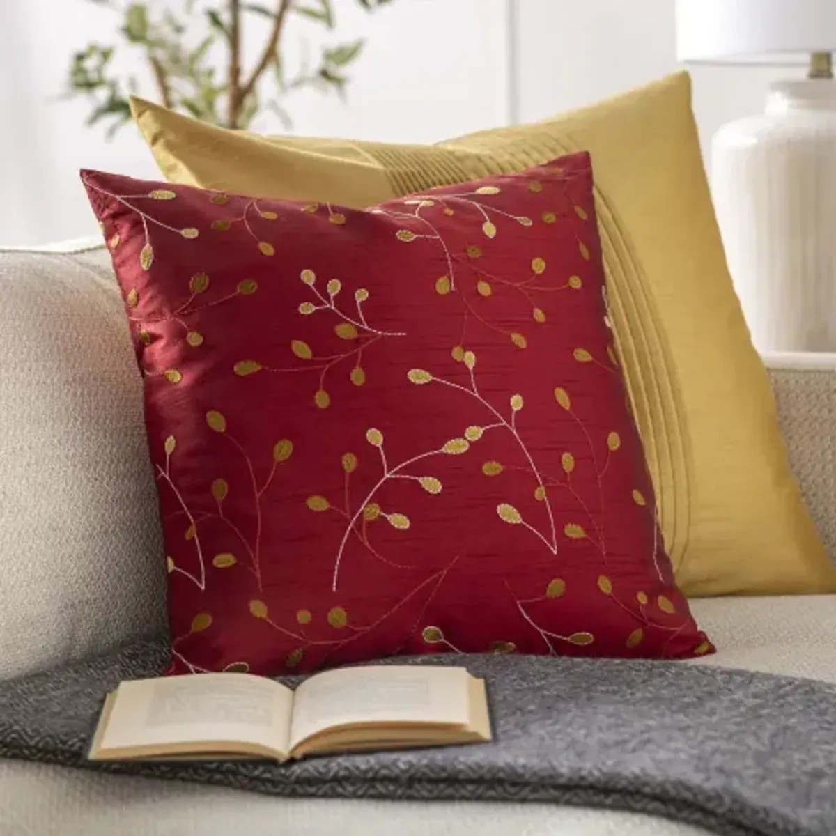 Blossom II 22"H x 22"W Pillow Cover