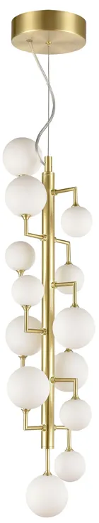 Keir 8" Wide 13-Light Pendant - Gold