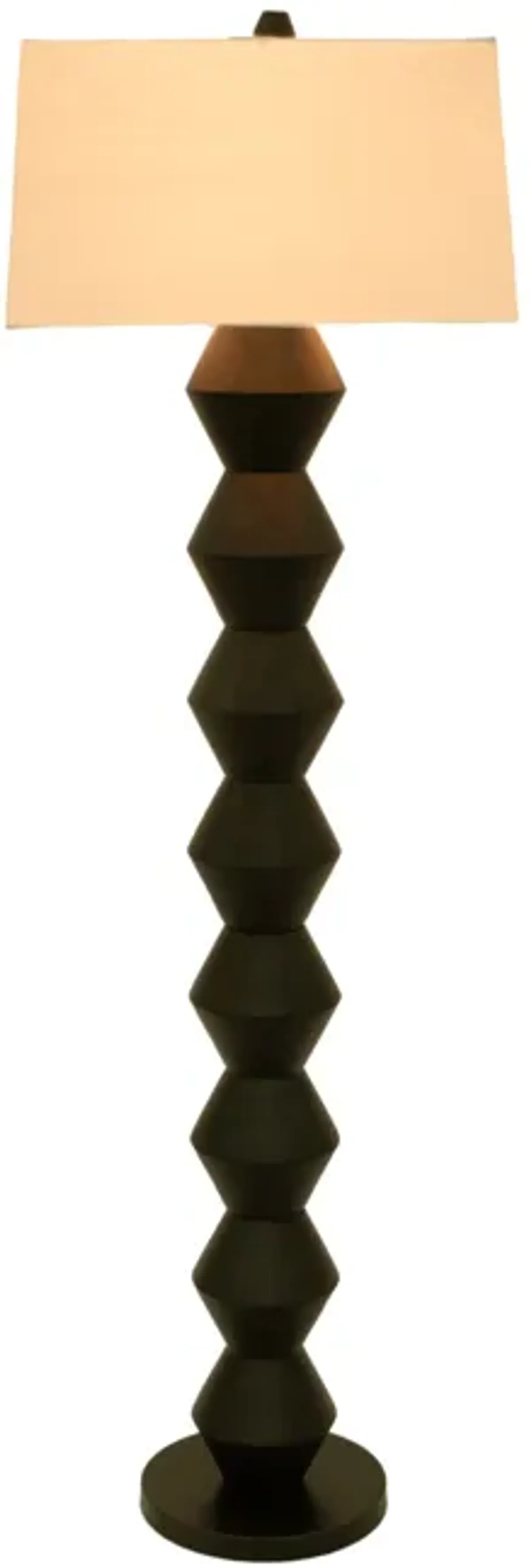 69" Stacked Totem Lamp, Black