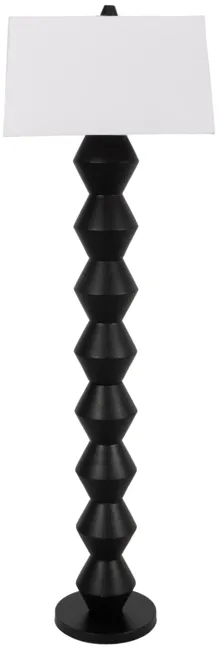 69" Stacked Totem Lamp, Black