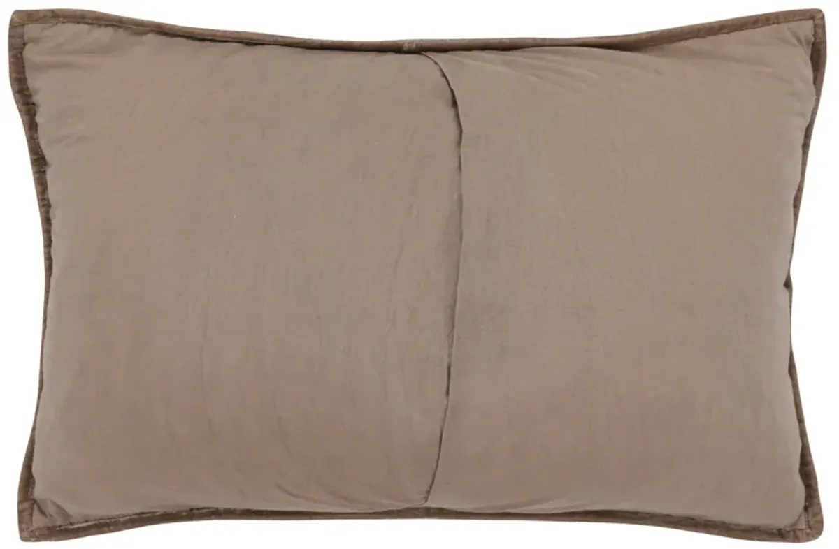 Maya Velvet Desert Taupe Sham