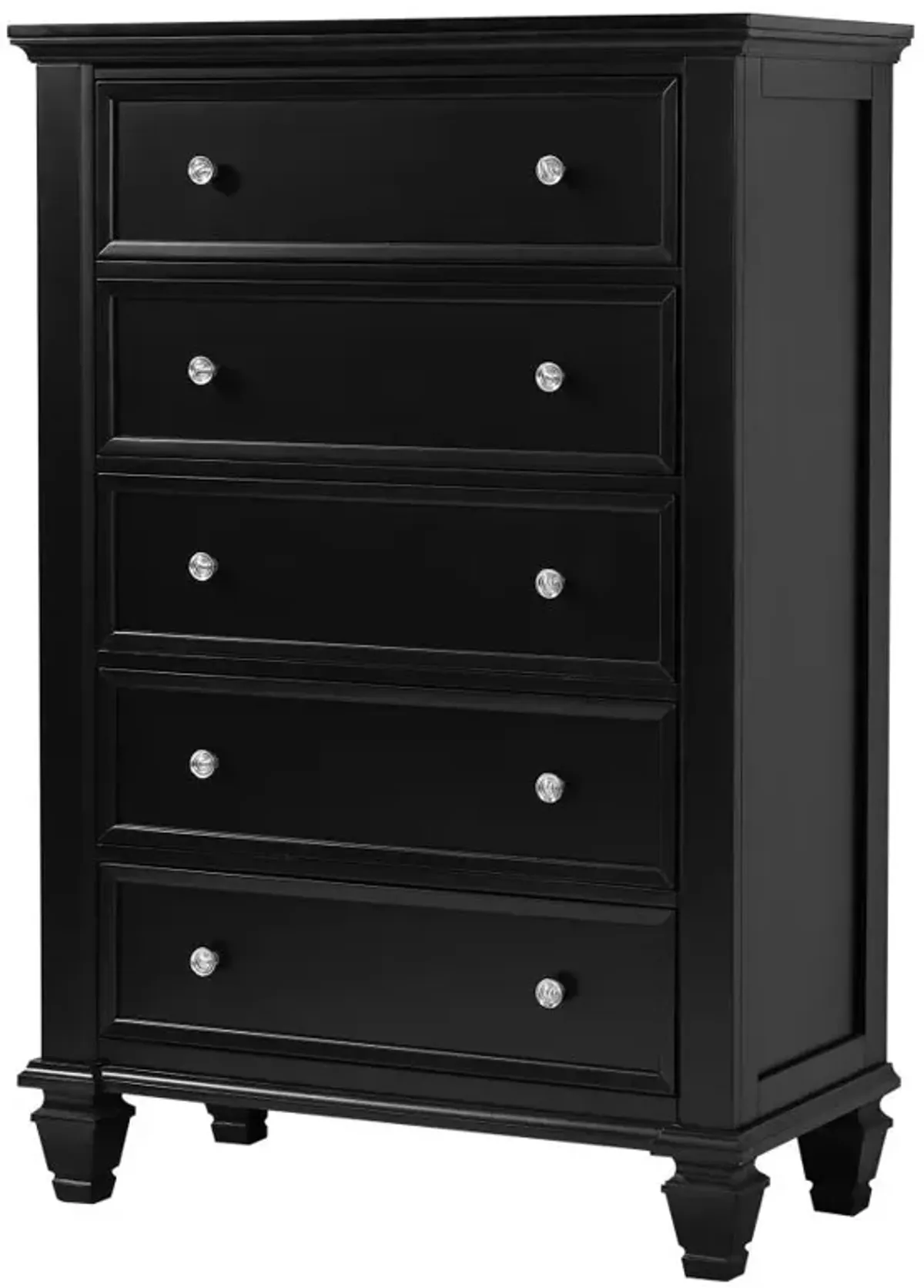 Sandy Beach 5-drawer Chest Black