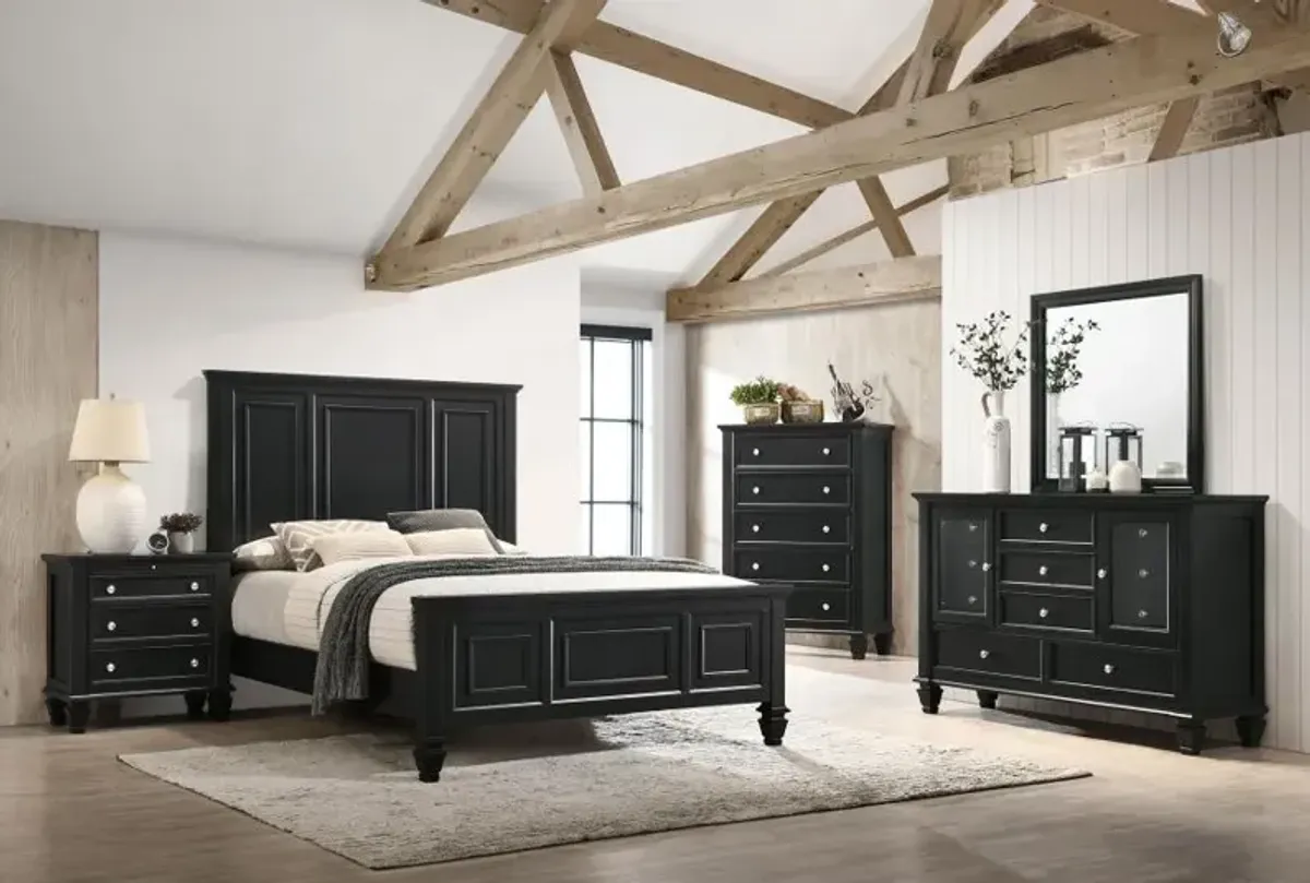 Sandy Beach 5-drawer Chest Black