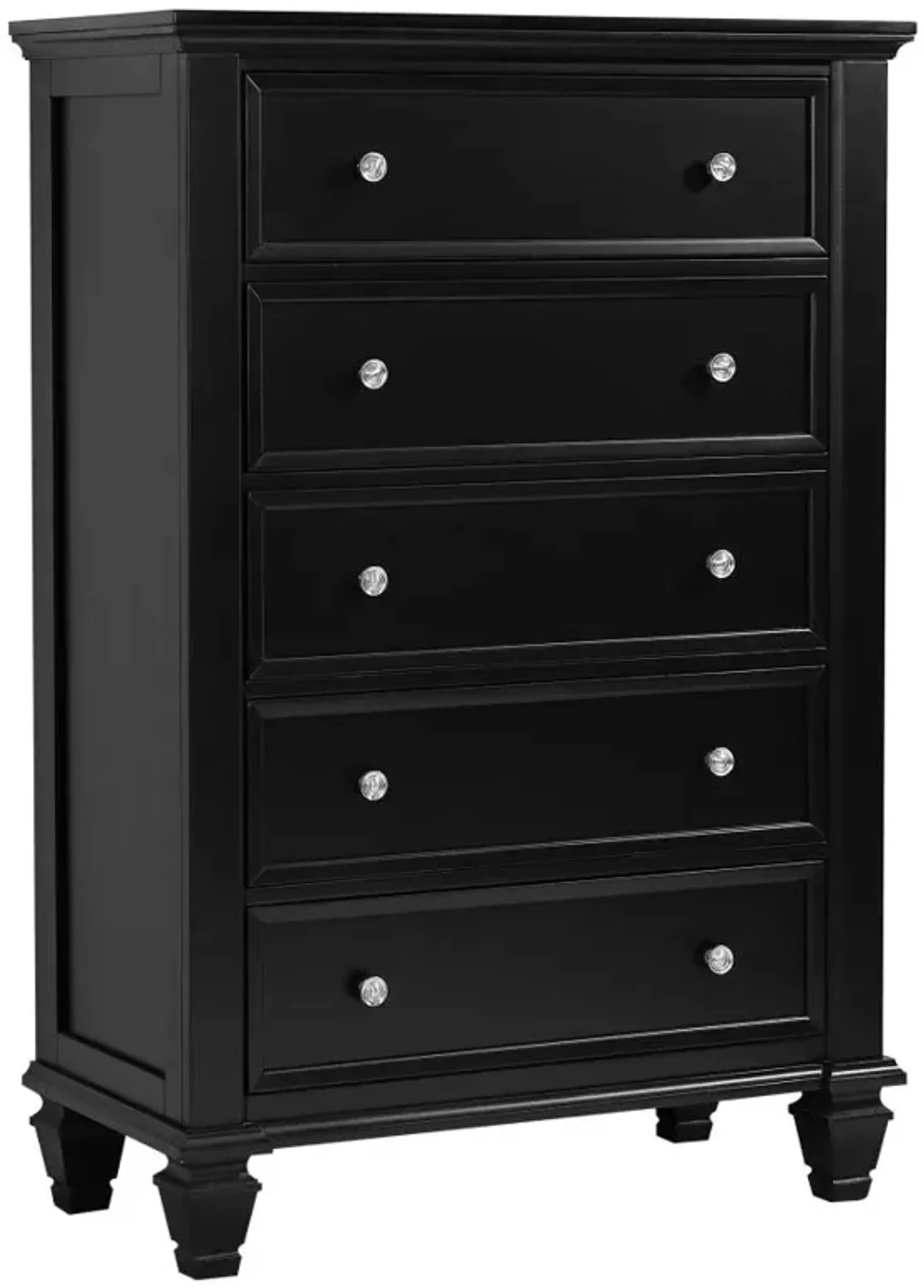 Sandy Beach 5-drawer Chest Black