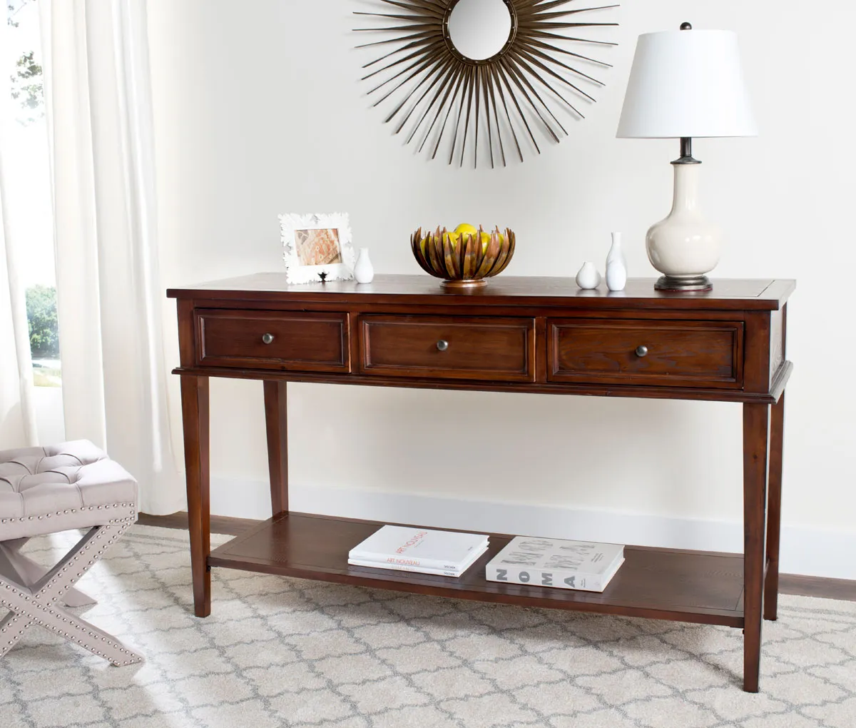 MANELIN CONSOLE WITH STORAGE DRAWERS 