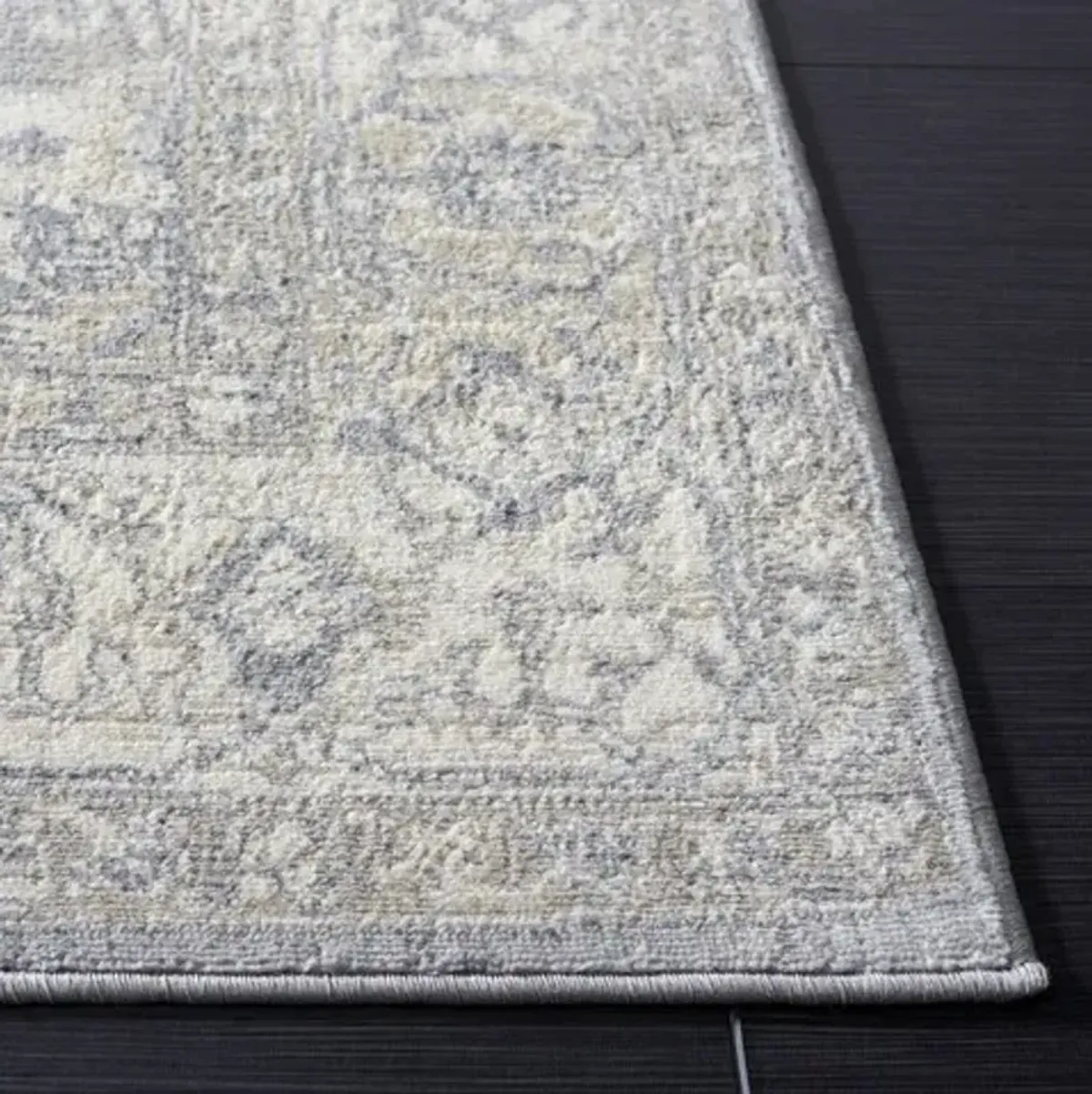 Brentwood 851 Grey / Beige 9' X 12' Large Rectangle Powerloomed Rug