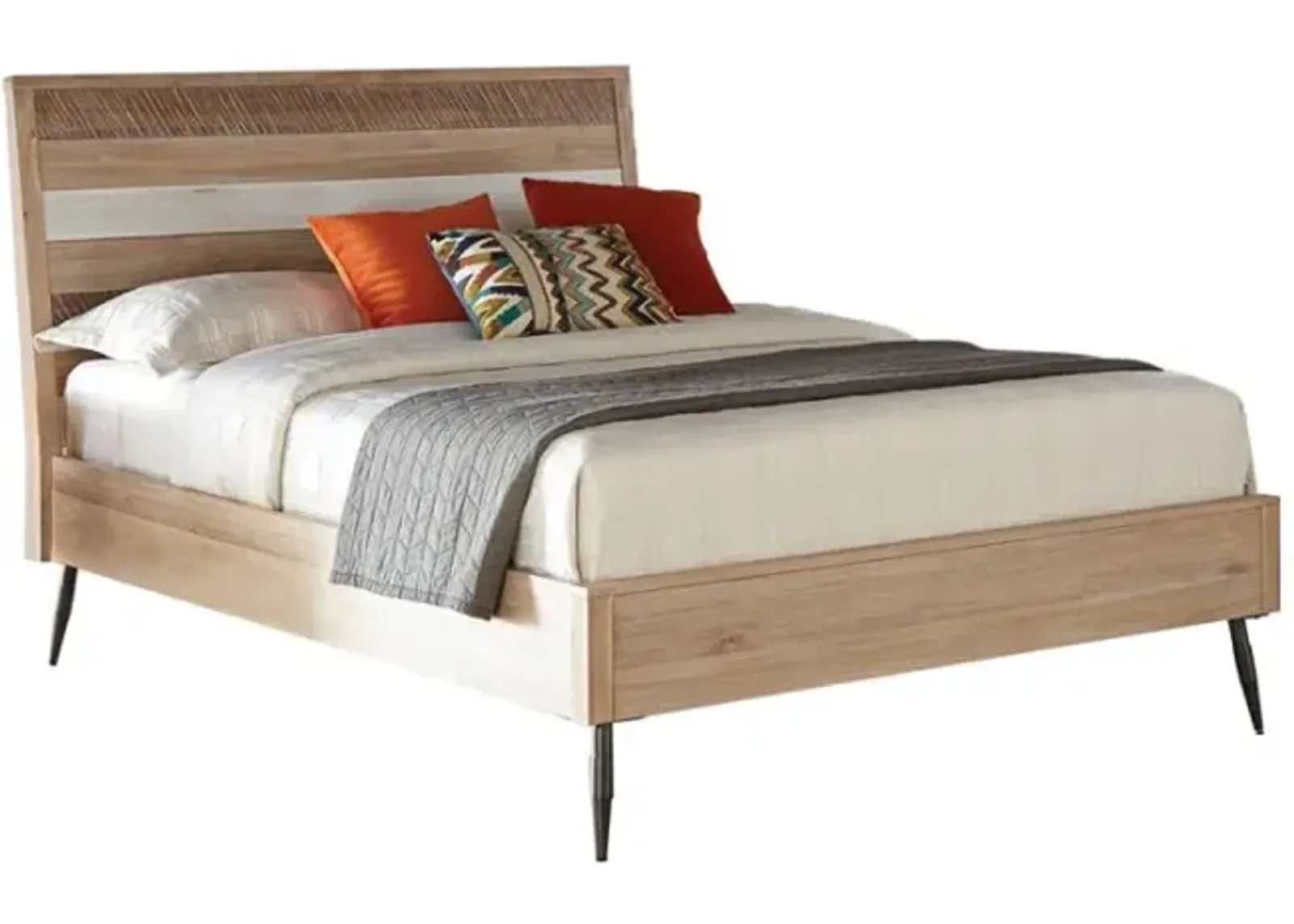 Marlow Eastern King Platform Bed Rough Sawn Multi