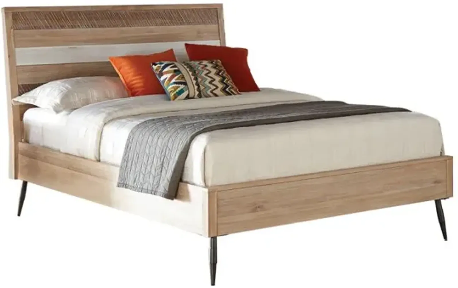 Marlow Eastern King Platform Bed Rough Sawn Multi