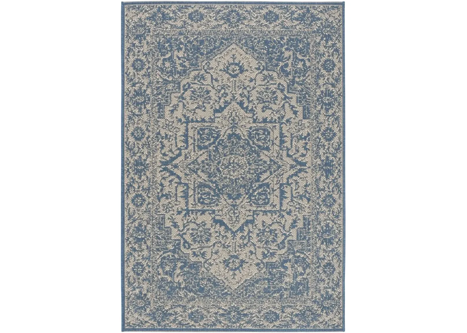 BEACH HOUSE 139 Blue 6'-7' X 9'-2' Medium Rectangle Rug