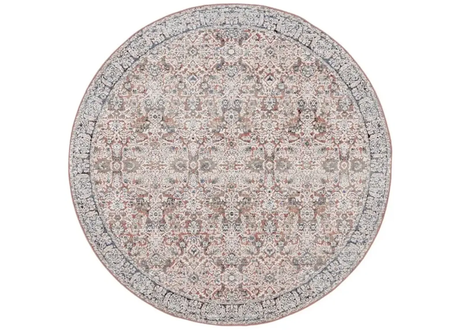 VIVALDI 562 Blue  6'-7' X 6'-7' Round Round Rug