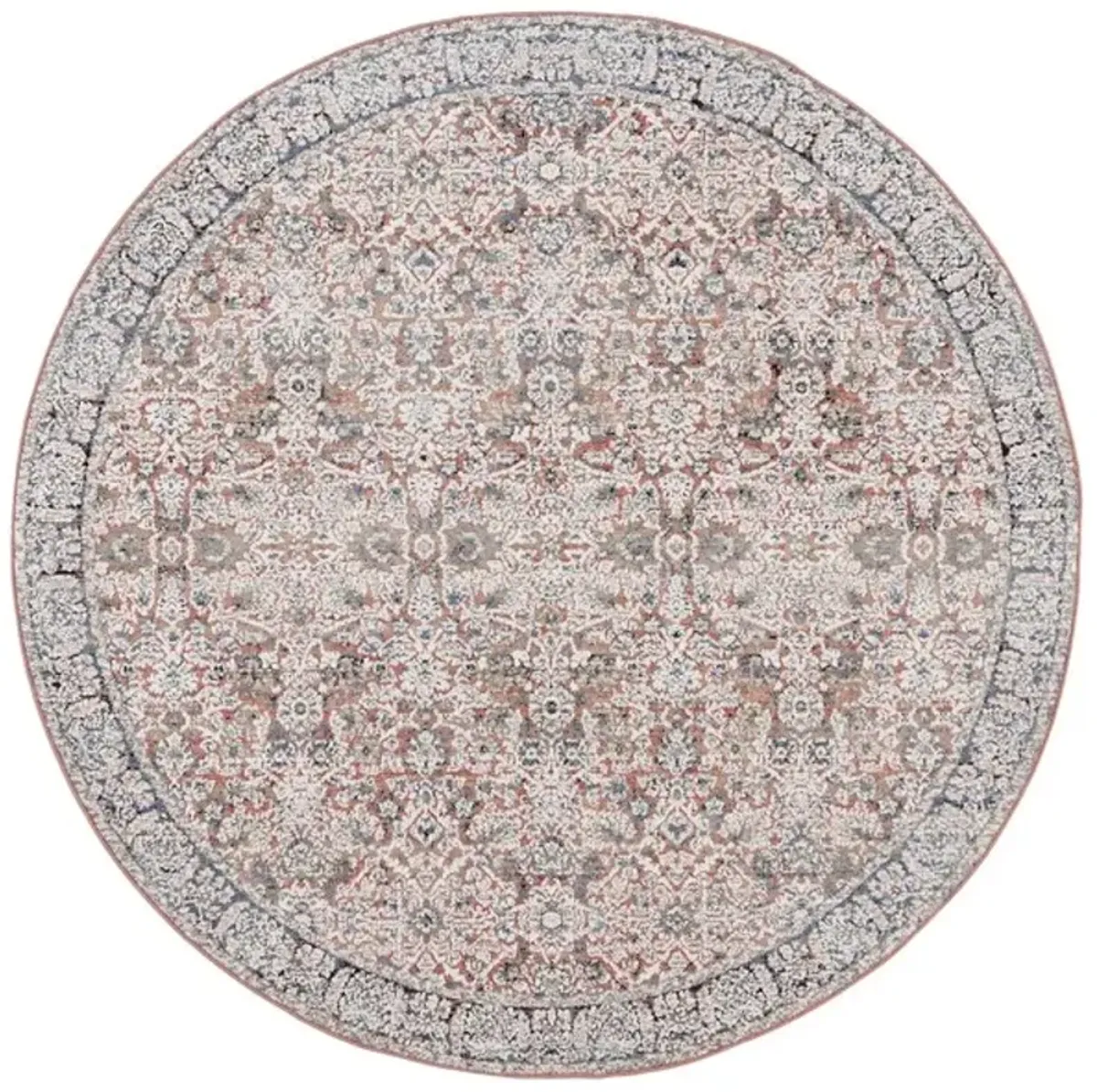 VIVALDI 562 Blue  6'-7' X 6'-7' Round Round Rug