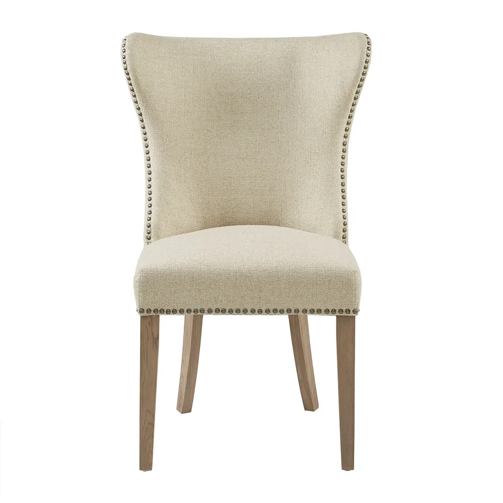 Madison Park Skylar Cream Dining Side Chair (Set of 2)