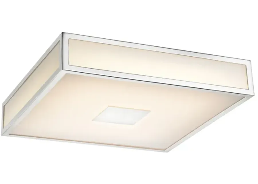 Hampstead 12" Wide 1-Light Flush Mount - Chrome