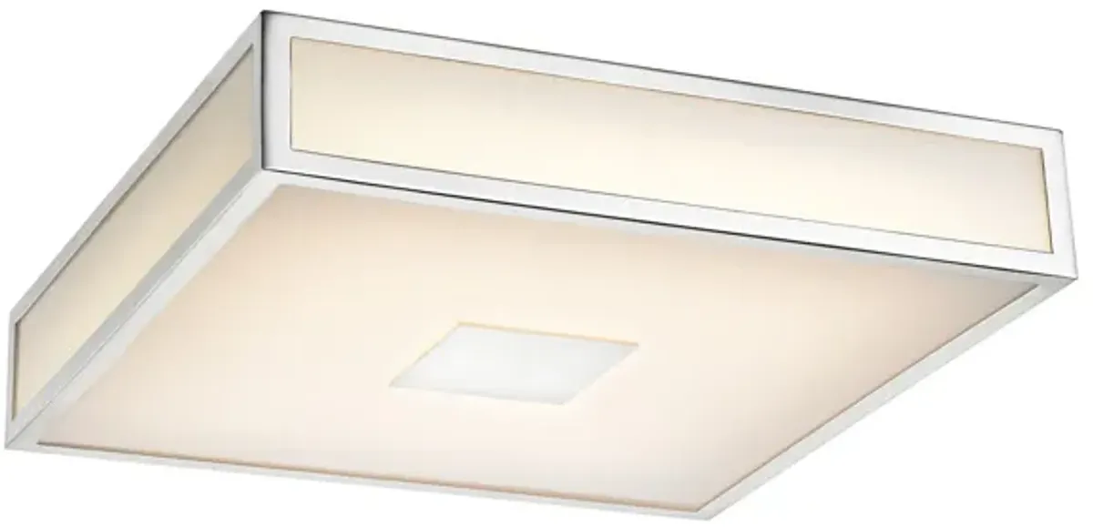 Hampstead 12" Wide 1-Light Flush Mount - Chrome