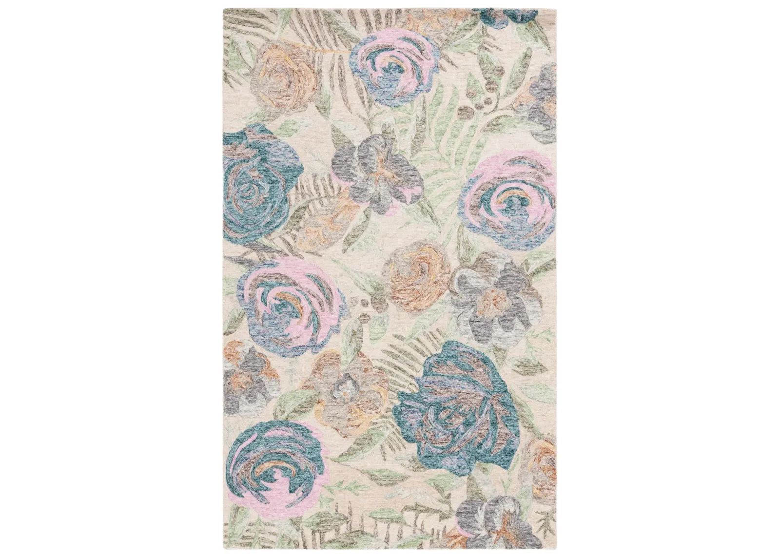 BLOSSOM 553 GREEN  5' x 8' Medium Rectangle Rug