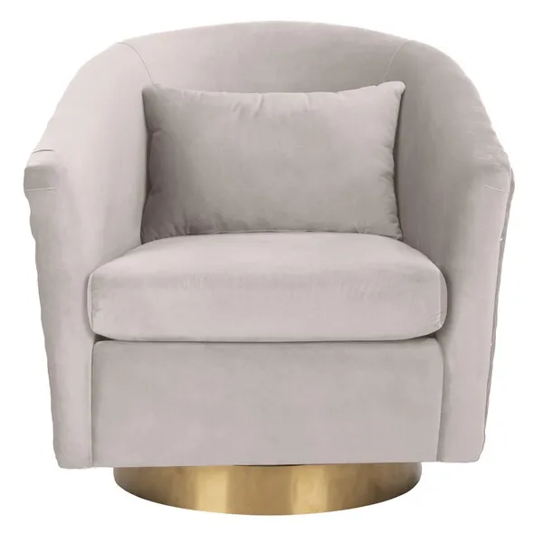 Clara Quilted Swivel Tub Chair