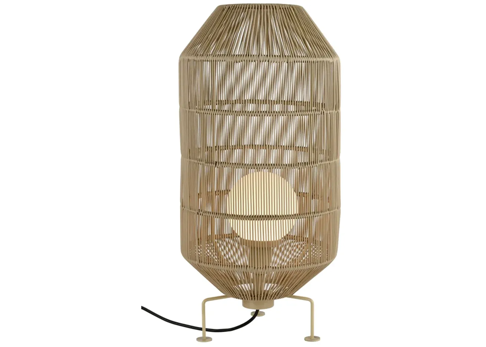 Corsica 32'' High 1-Light Outdoor Floor Lamp - Beige - Includes LED Bulb