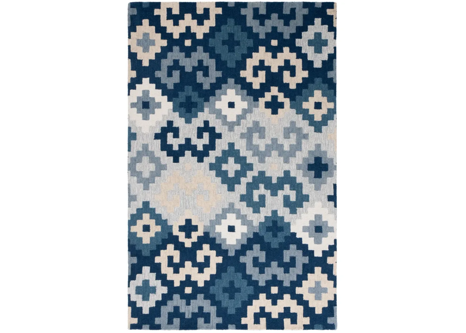 METRO 380 BLUE  8' x 10' Large Rectangle Rug