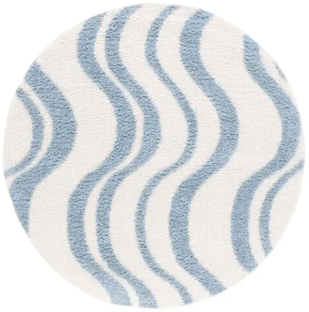 NORWAY 210 Blue  6'-7' X 6'-7' Round Round Rug