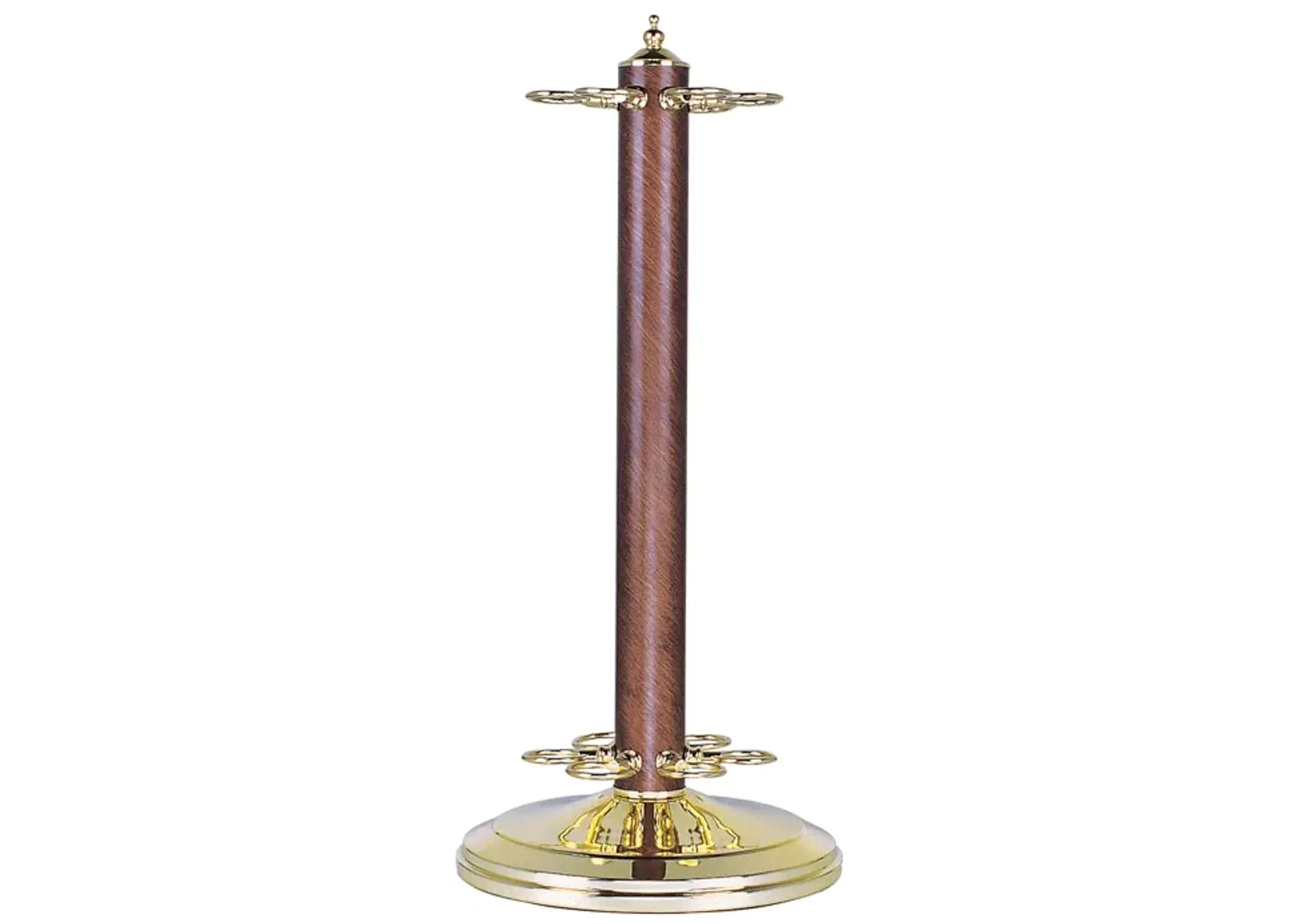 CASUAL TRADITIONS CUE STAND POL BRASS/GREEN FINISH