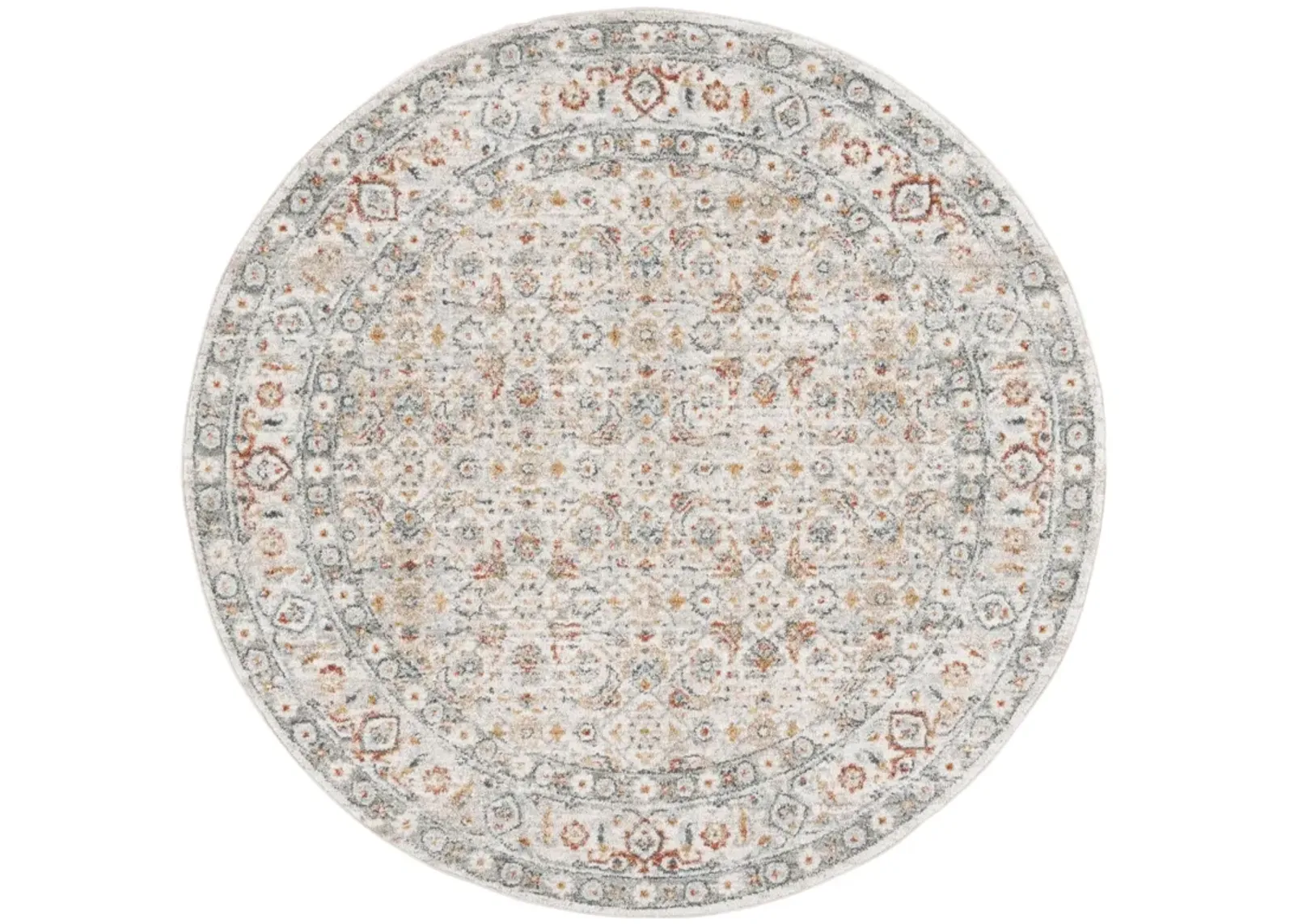 AVALON 210 IVORY  6'-7' X 6'-7' Round Round Rug