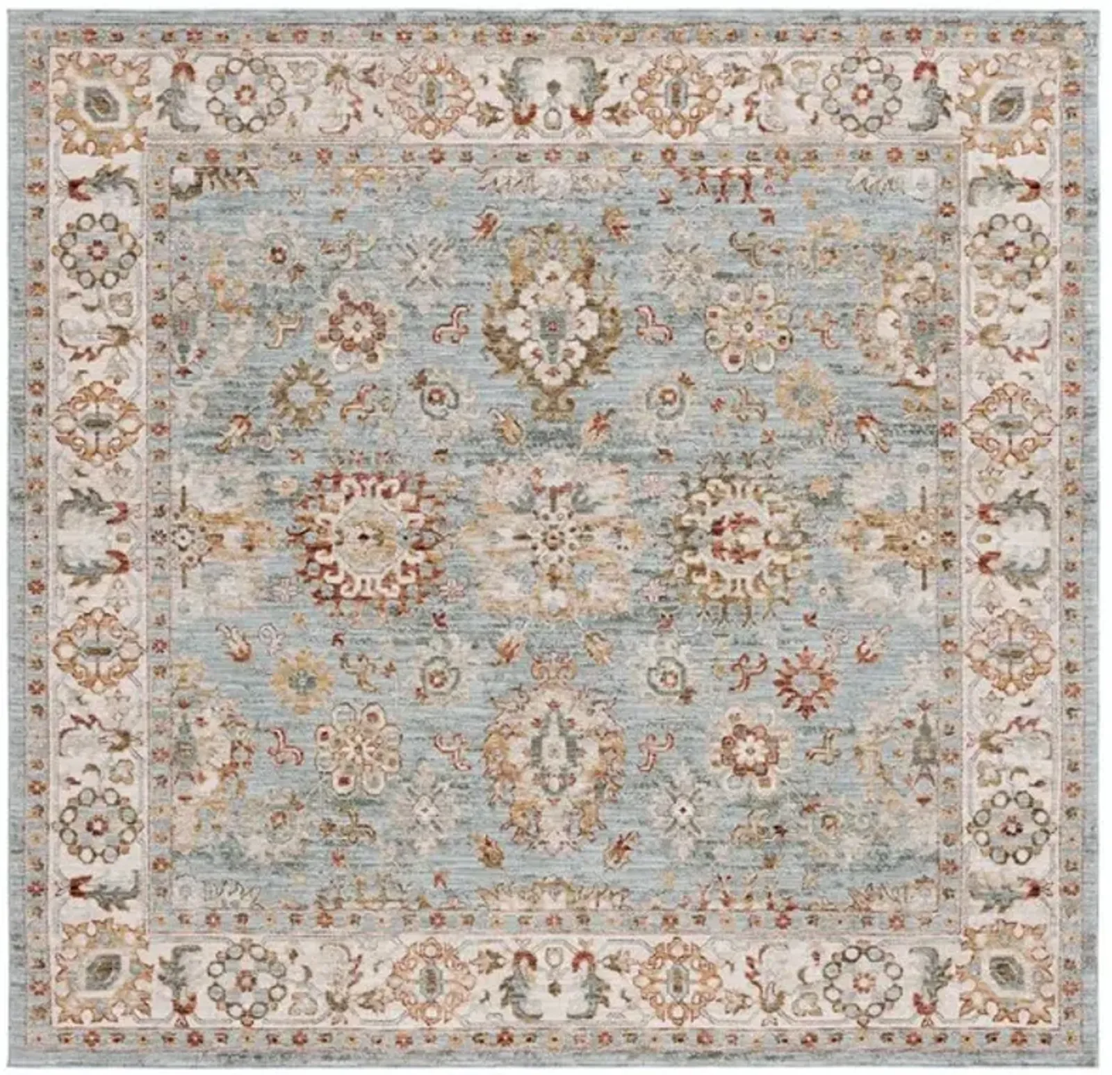 HAMILTON 112 Blue 6'-7' X 6'-7' Square Square Rug