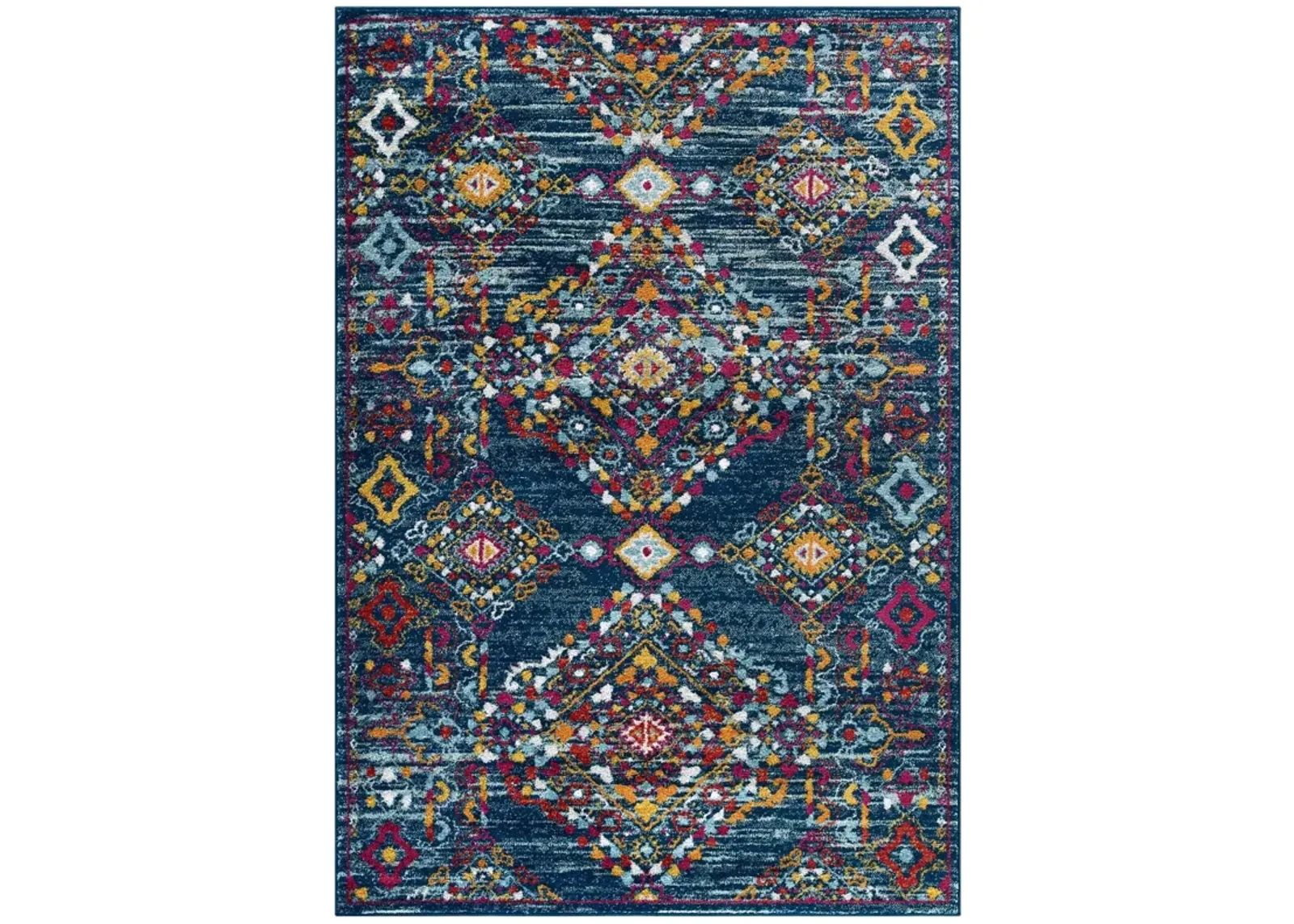 Entourage Khalida Distressed Vintage Floral Lattice 5x8 Area Rug