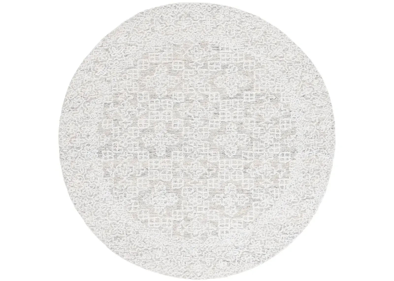 EBONY 201 GREY  6' x 6' Round Round Rug