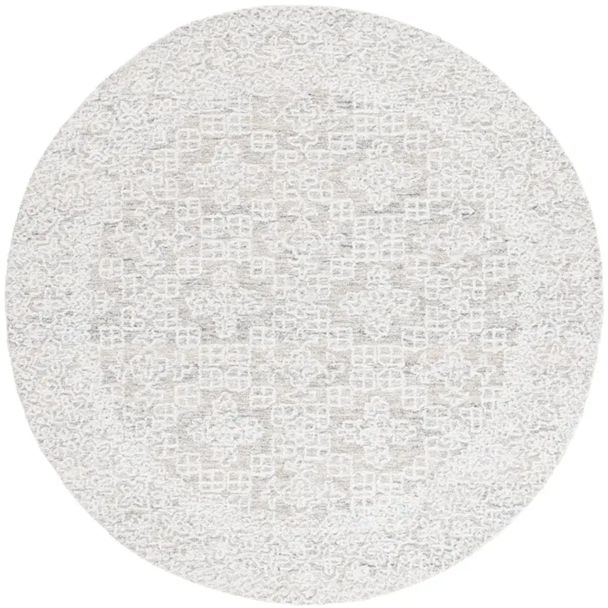 EBONY 201 GREY  6' x 6' Round Round Rug