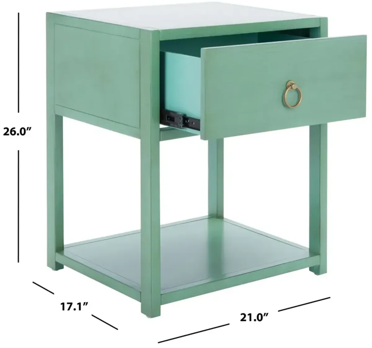 Yudi 1-Drawer Nightstand