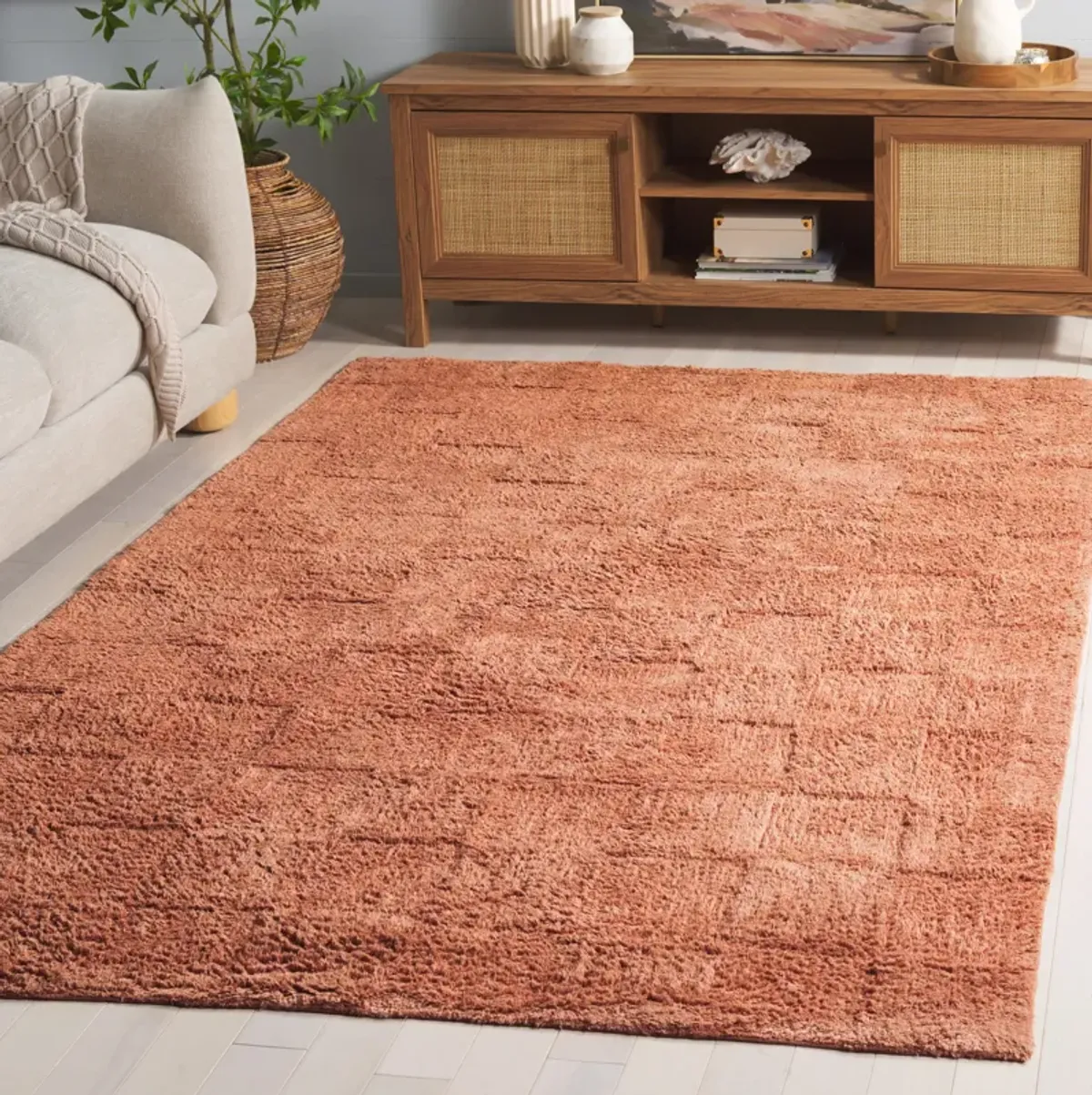 EASY CARE Hand Tufted 4' x 6' area rug