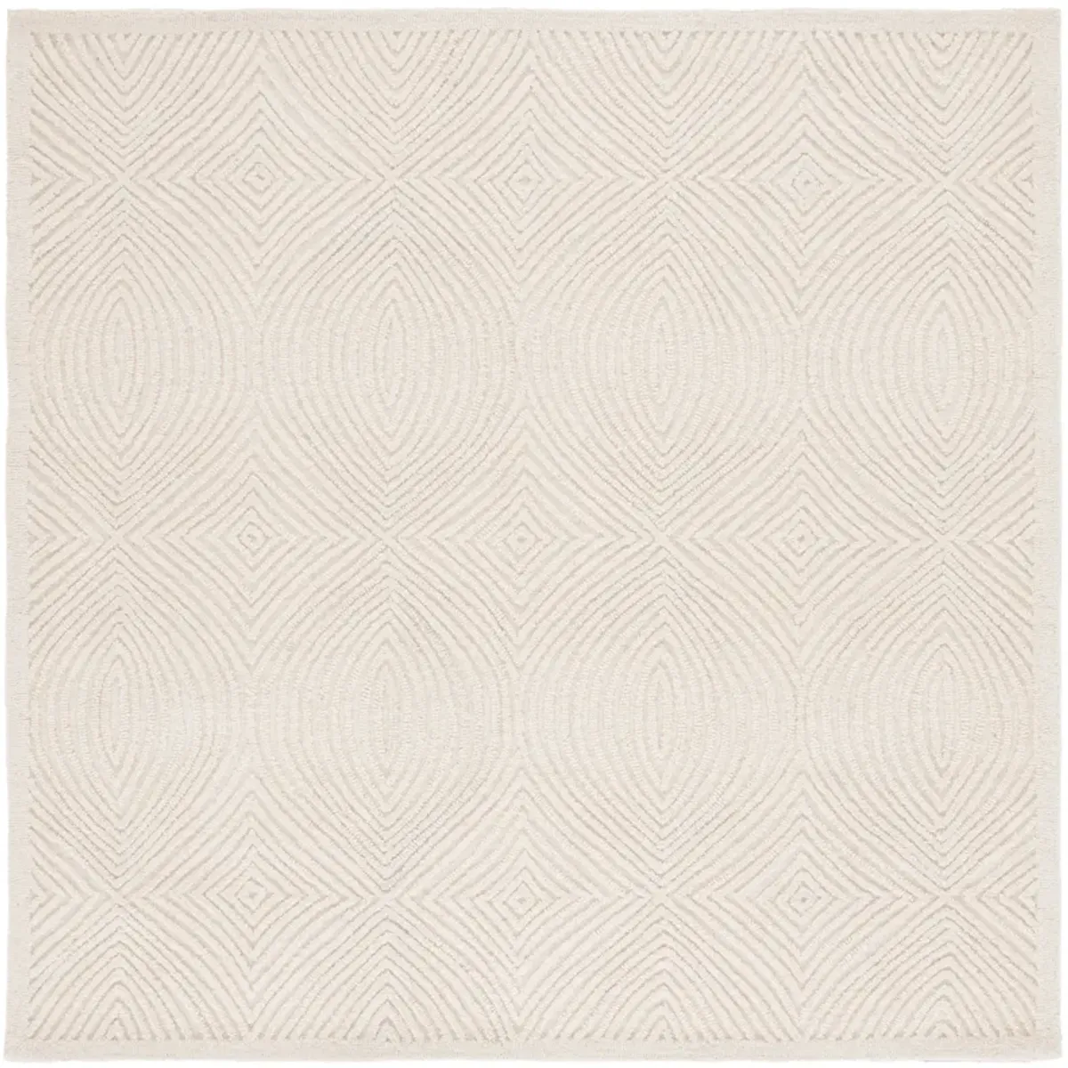 TEXTURAL Hand Tufted 6' x 6' Square area rug