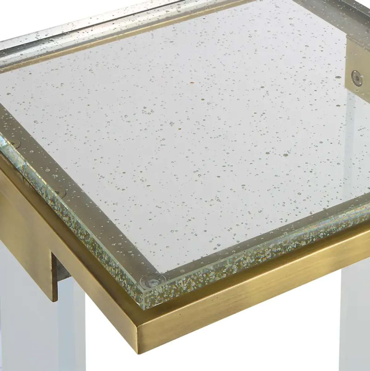 Muse Seeded Glass Accent Table