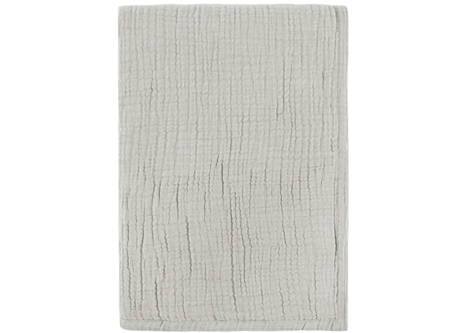 TC Cotton Linen Blend Gray 50"x70" Throw Blanket Blanket