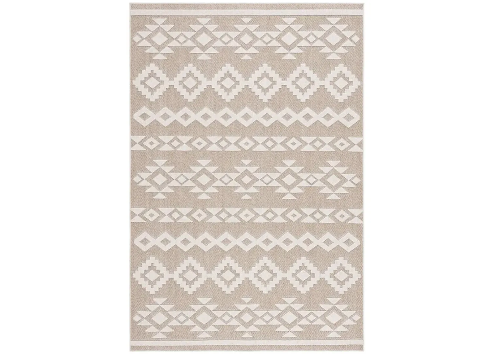 GLOBAL 210 Beige 4' X 6' Small Rectangle Rug