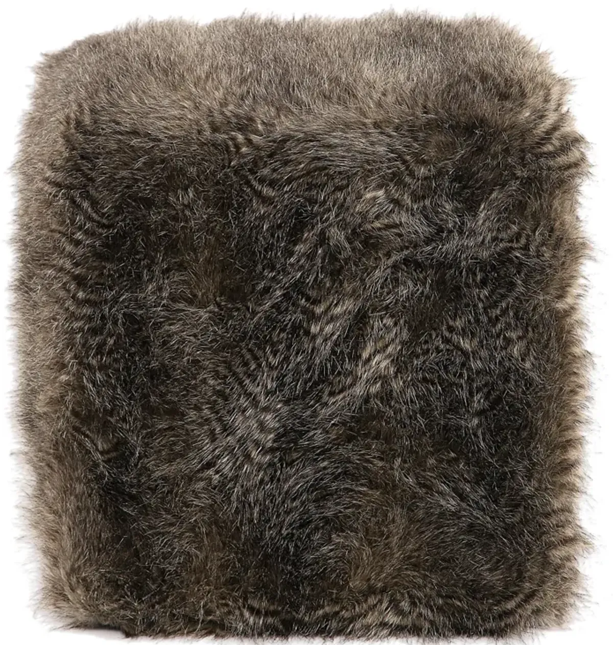 Jayna Fur Ottoman