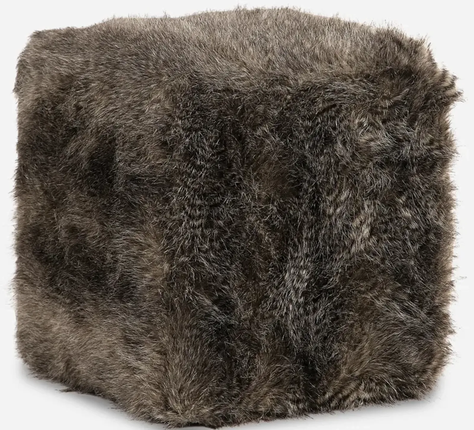 Jayna Fur Ottoman