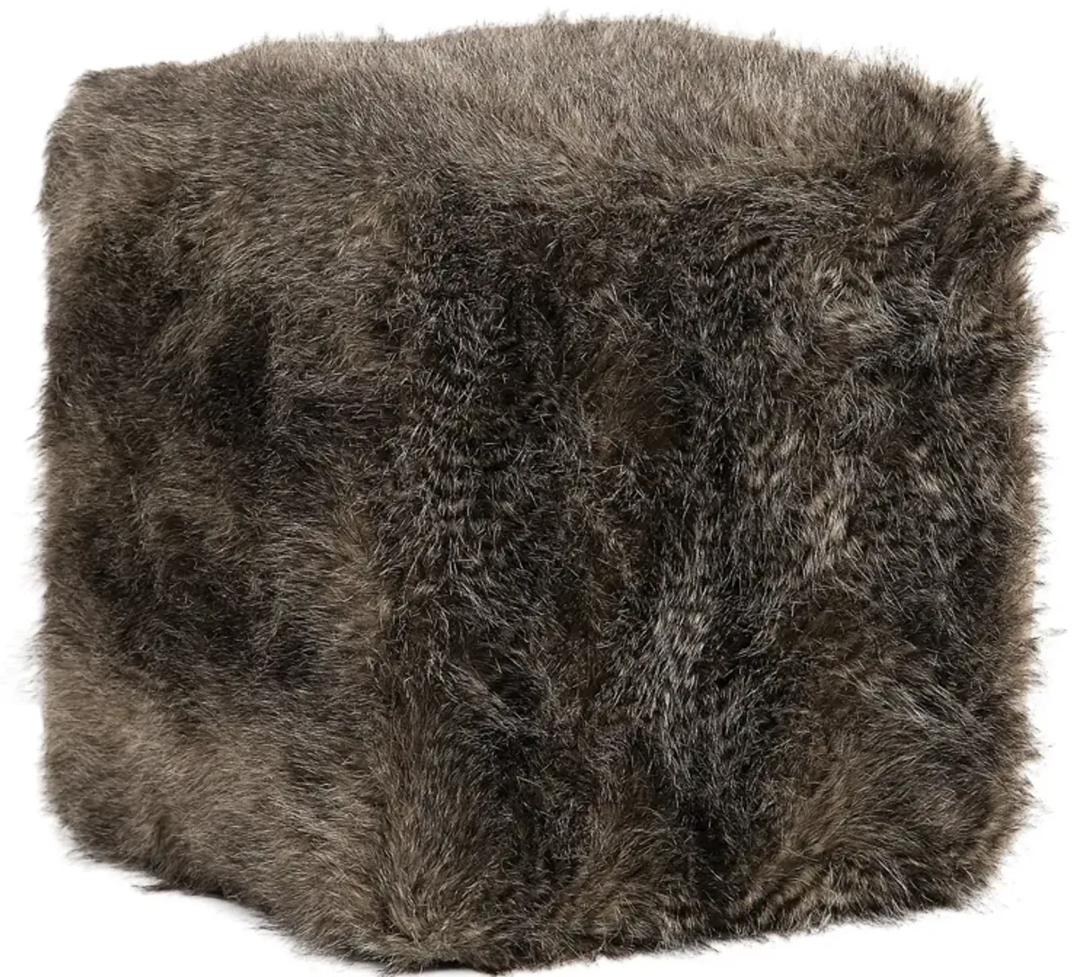 Jayna Fur Ottoman