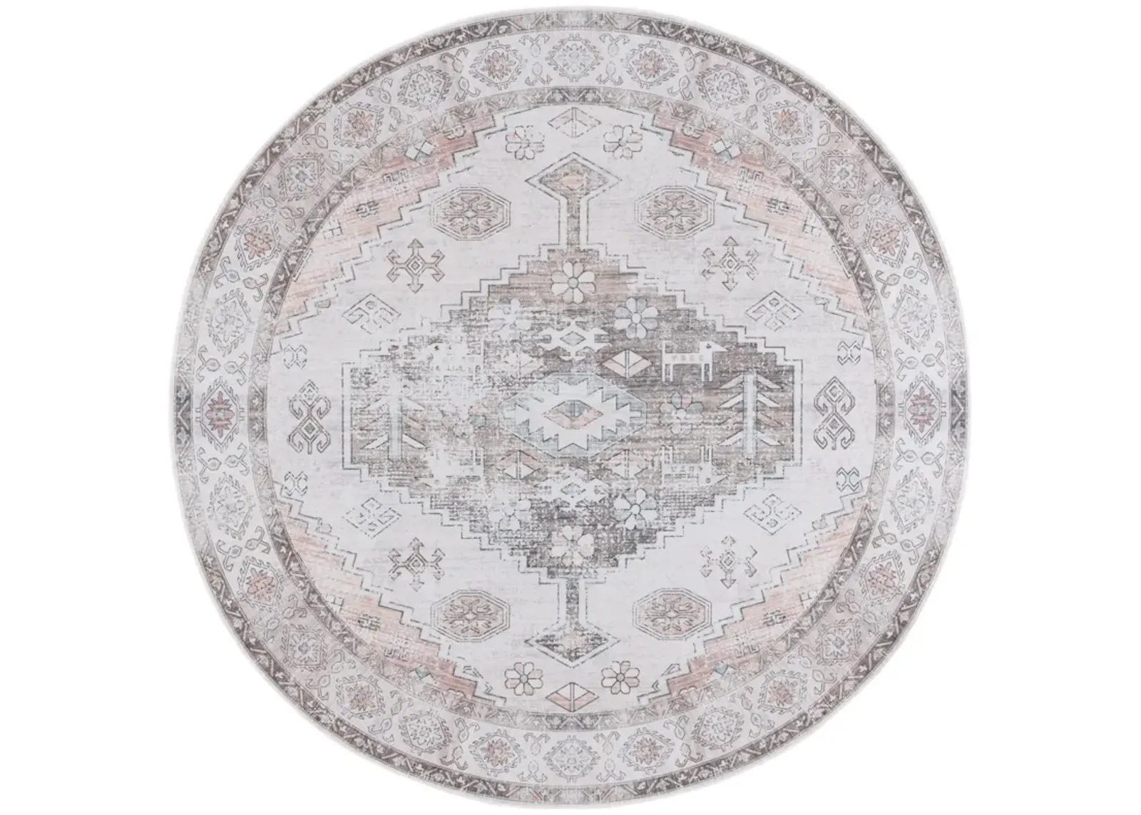 ARIZONA 132 BEIGE  6' x 6' Round Round Rug