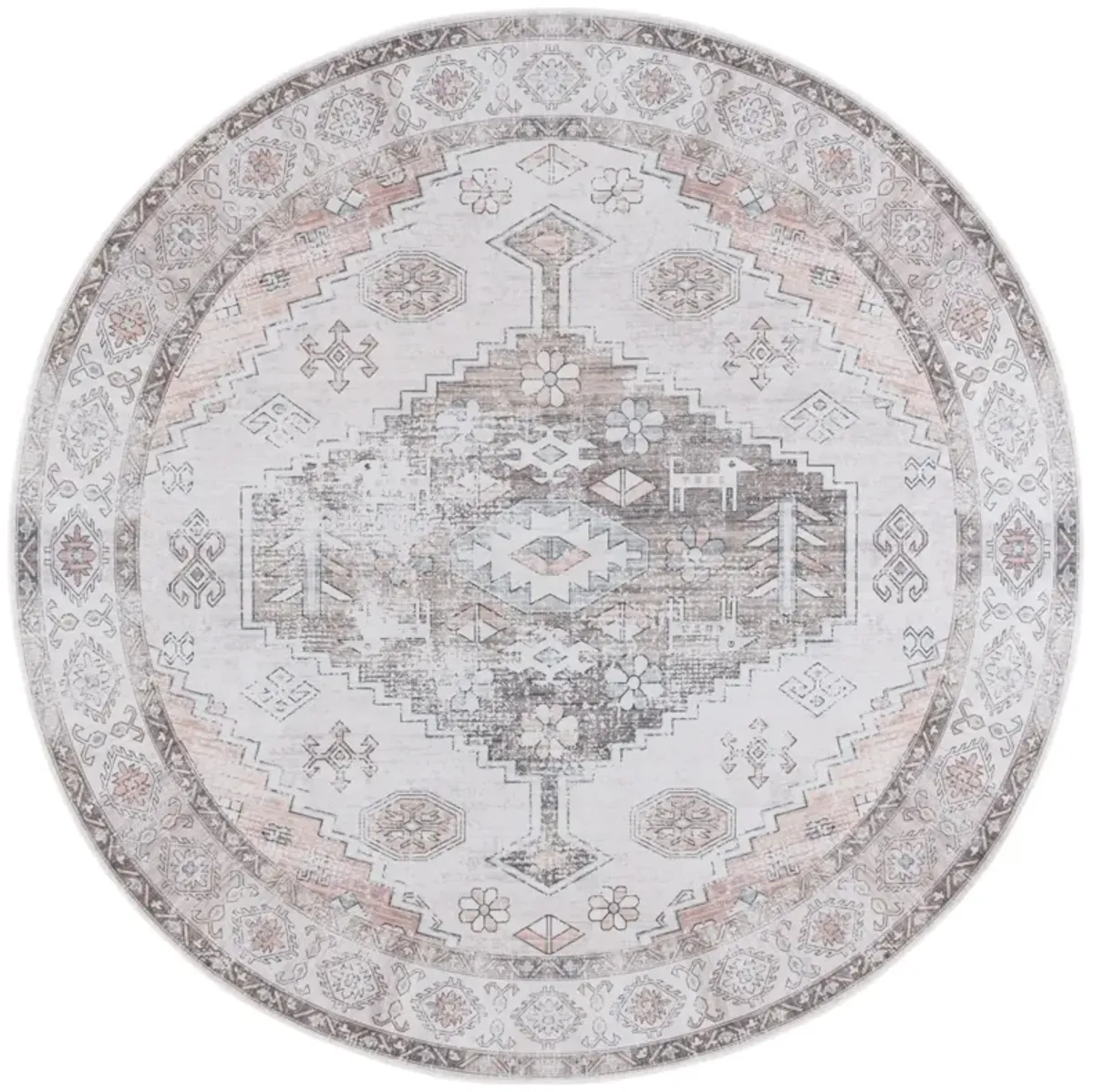 ARIZONA 132 BEIGE  6' x 6' Round Round Rug