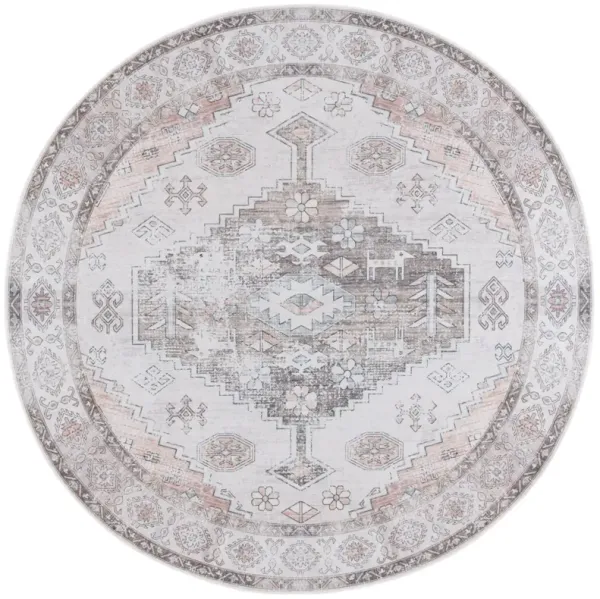 ARIZONA 132 BEIGE  6' x 6' Round Round Rug