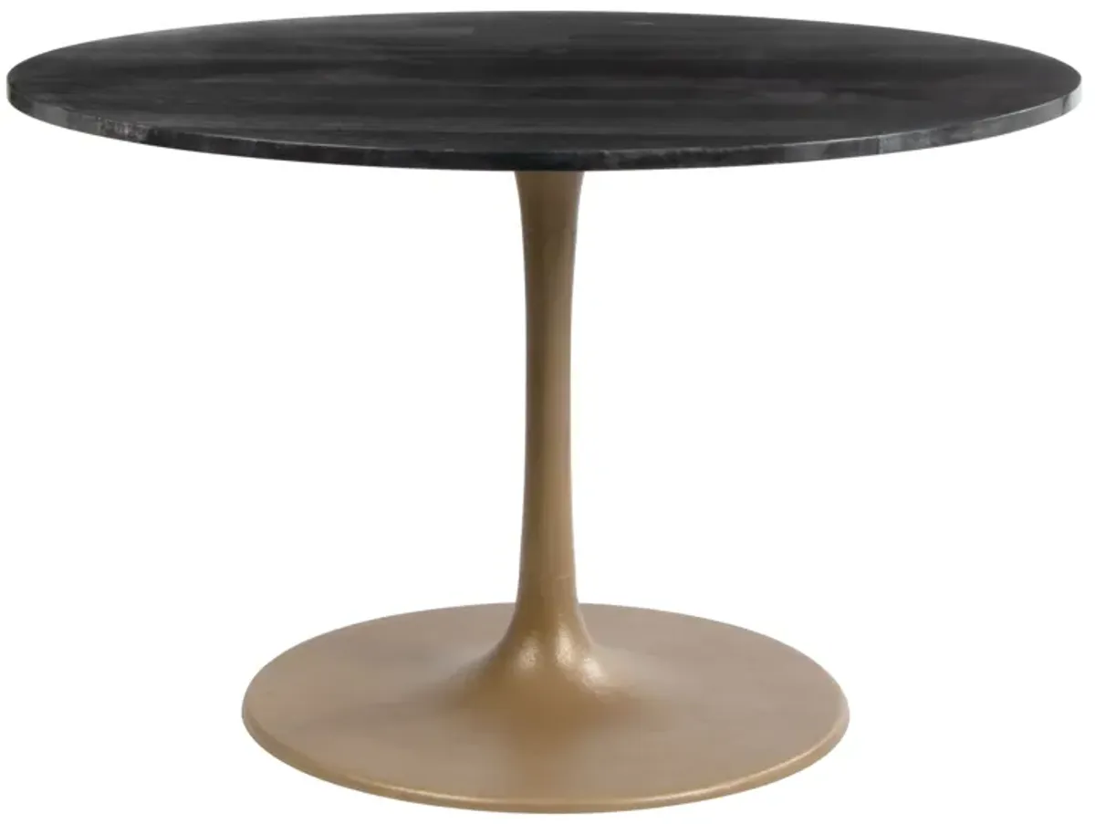 Taj Dining Table Black & Gold