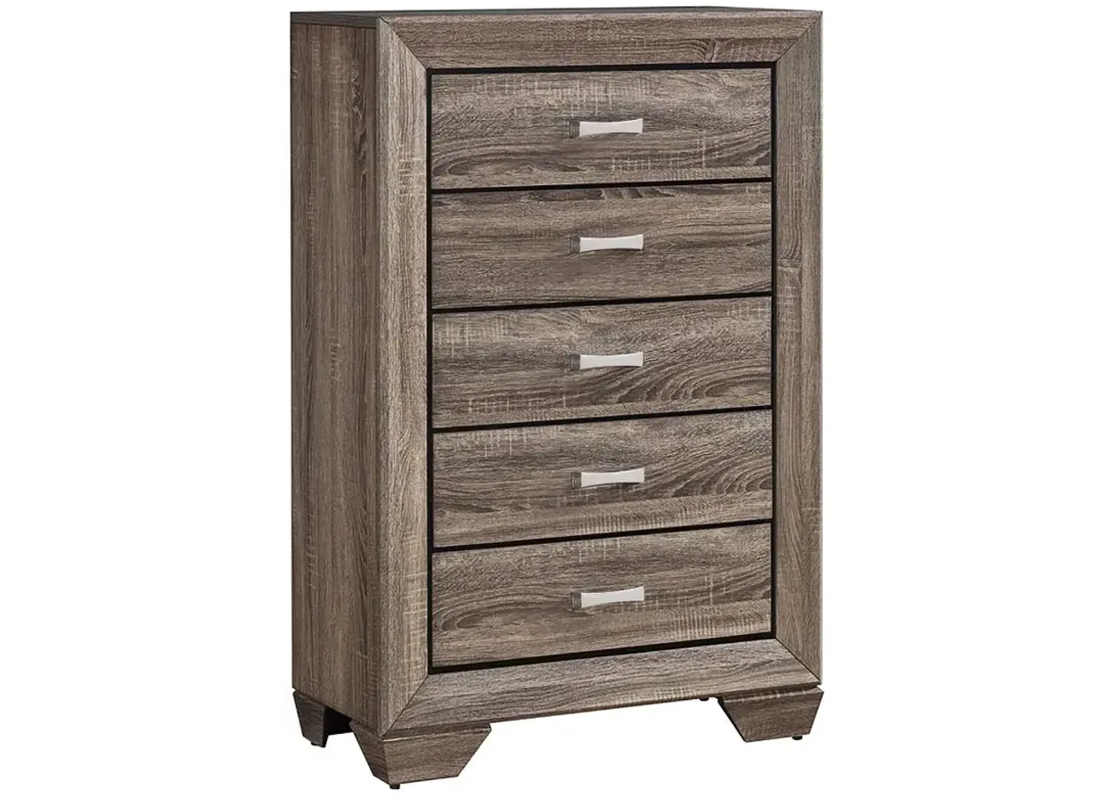 Kauffman 5-drawer Chest Washed Taupe