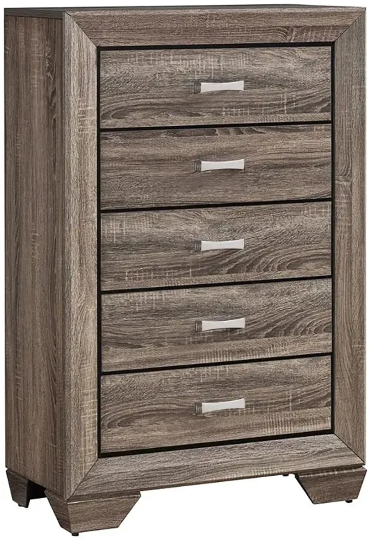 Kauffman 5-drawer Chest Washed Taupe